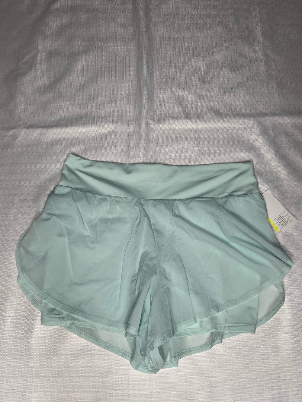 Pastel Mint Athletic Shorts High Rise Lined Running Tennis Pickleball Activewear